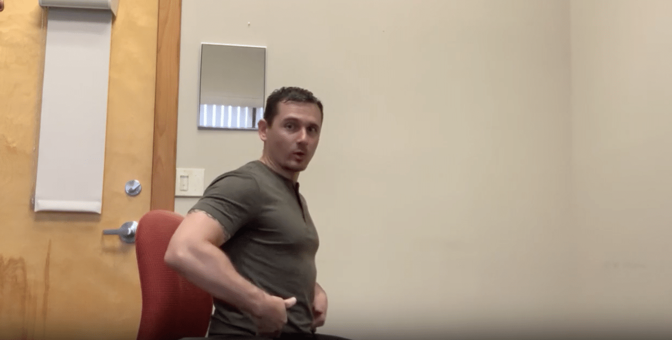 Hip stretches at your desk for posture by Jason Lewis